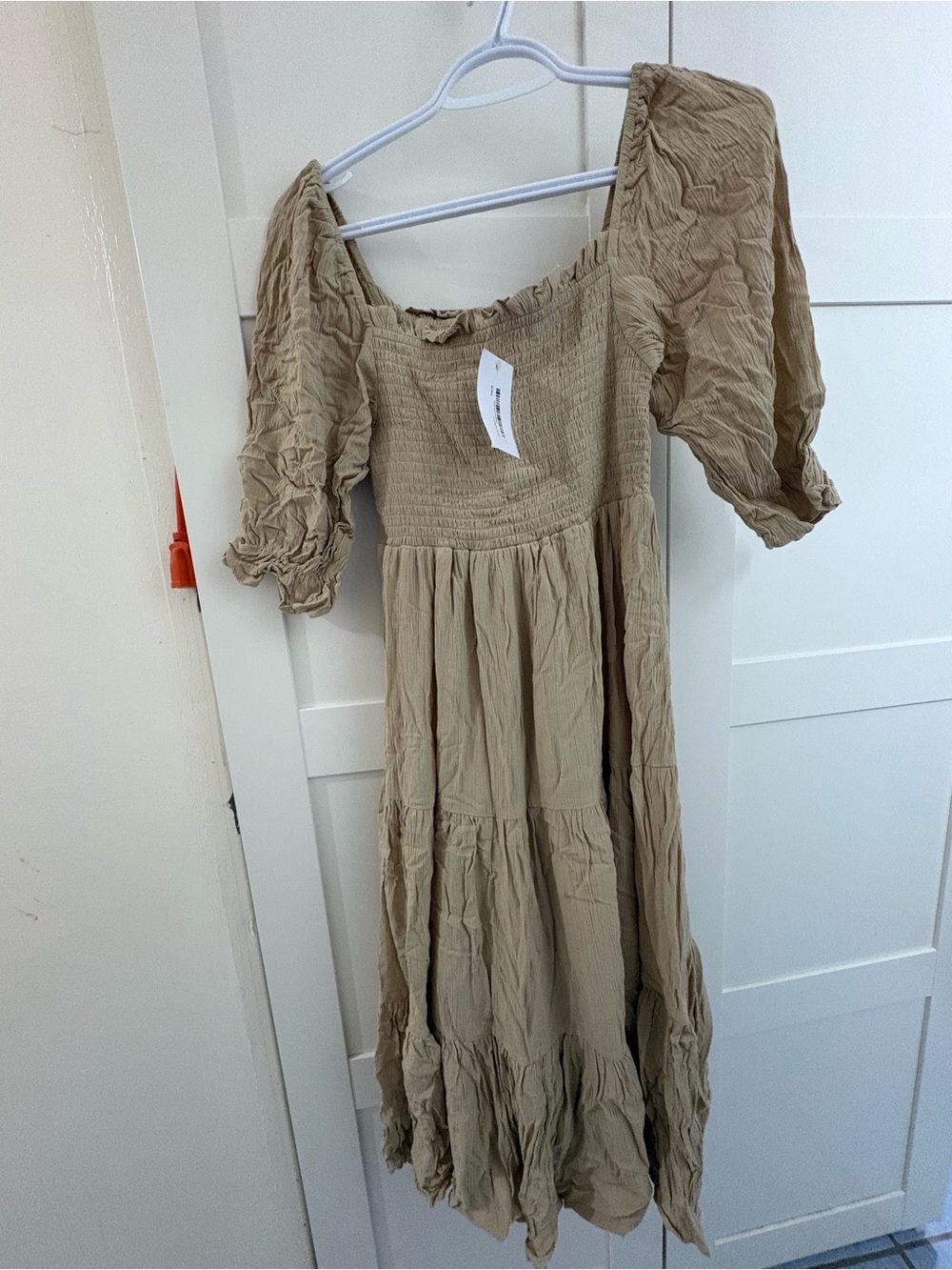 Oak + Fort Beige Tiered Maxi Dress - Picture 5 of 5
